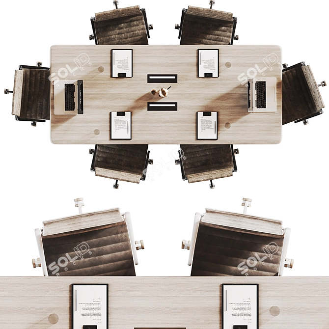 2015 IKEA Conference Table Set 3D model image 1