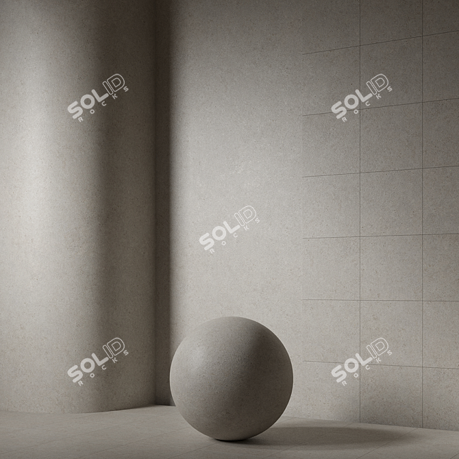 Seamless Stone Tiles, Textured 3D 3D model image 1