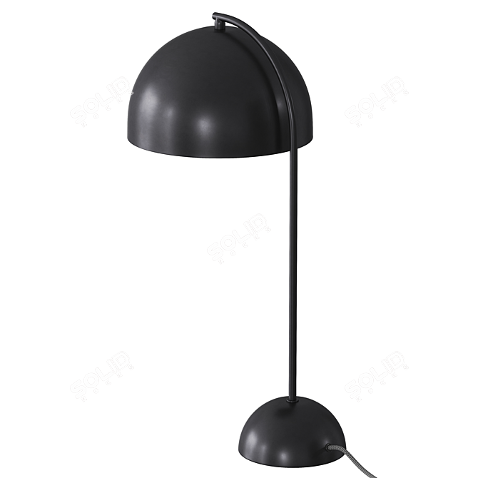 Modern Chrome Task Lamp 3D model image 2