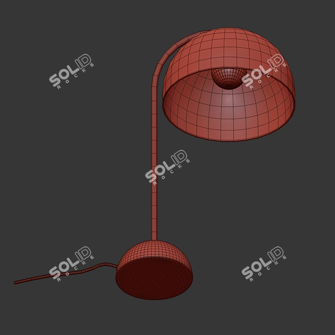 Modern Chrome Task Lamp 3D model image 3
