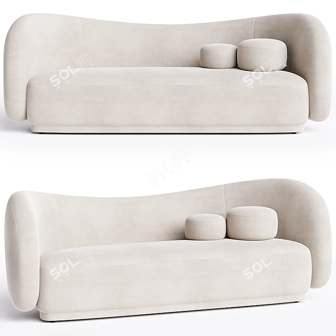 Contemporary Diane Sofa 2014 Model 3D model image 1