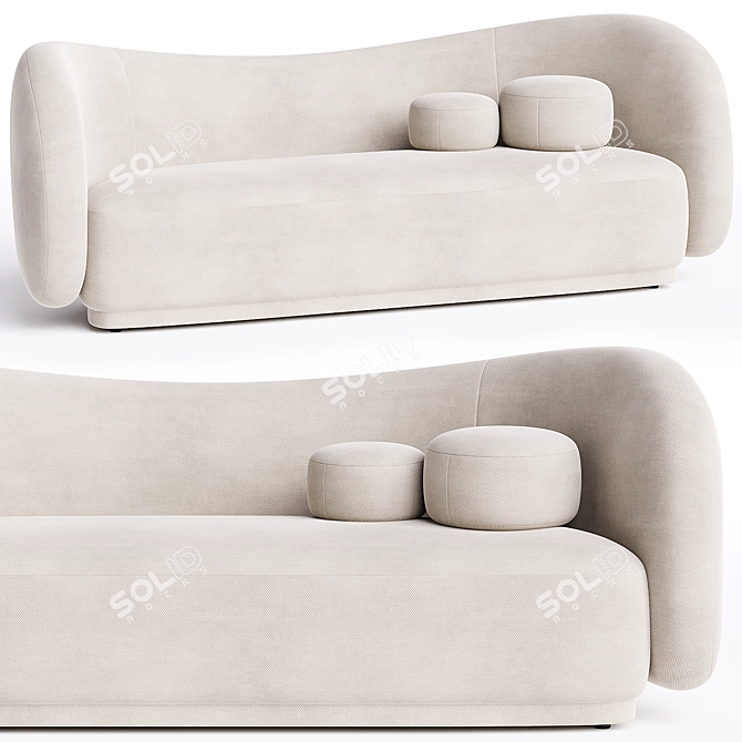 Contemporary Diane Sofa 2014 Model 3D model image 2