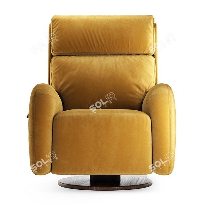 Modern Blanche Corso Armchair 3D model image 2