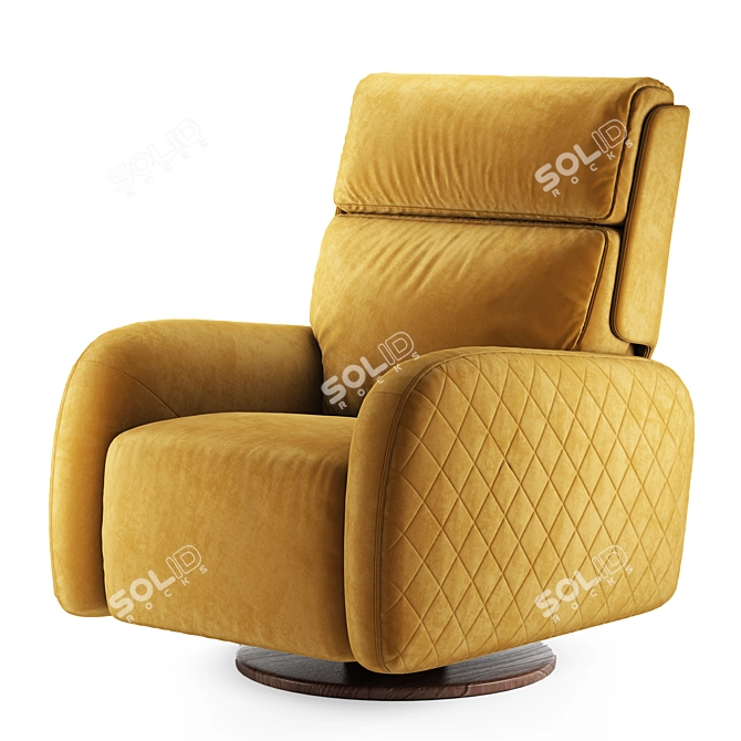 Modern Blanche Corso Armchair 3D model image 5