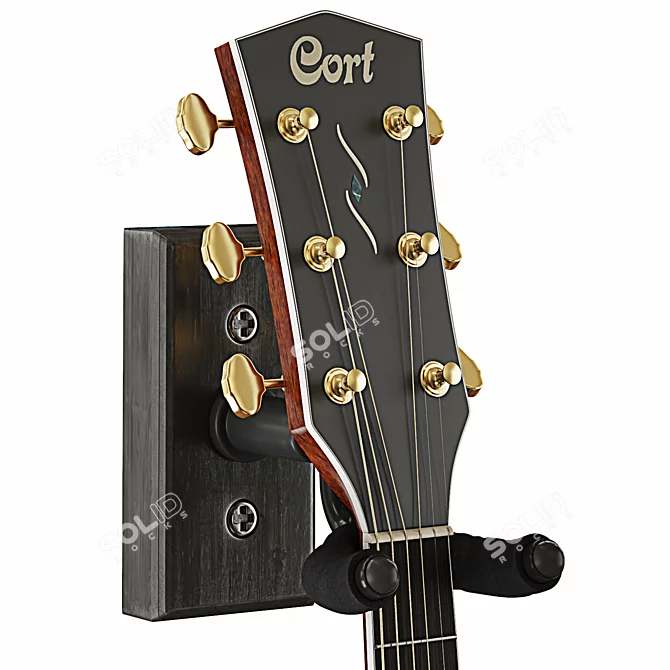 Premium Cort OC8 Acoustic Guitar 3D model image 14