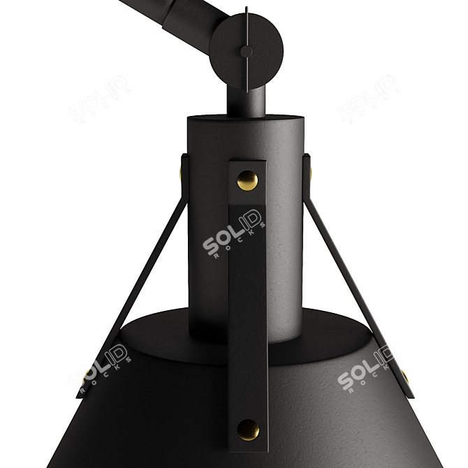 Transforming Archer Wall Sconce Design 3D model image 3