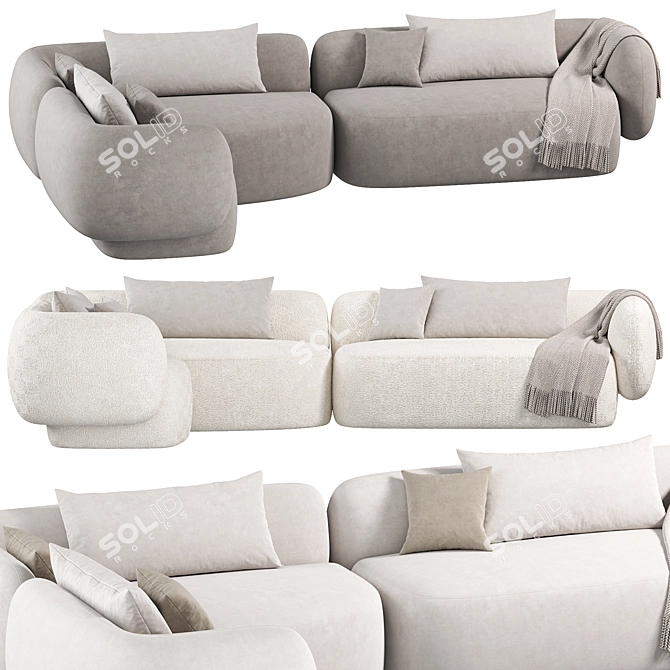 Contemporary 3D Model Mild Sofa 3D model image 3