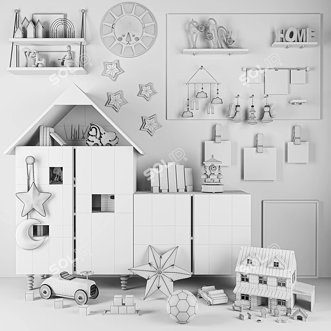 Child's Dream Ikea Furniture Set 3D model image 3