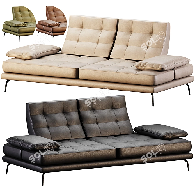  Artistic Sofa Design BUCCI 3D model image 6