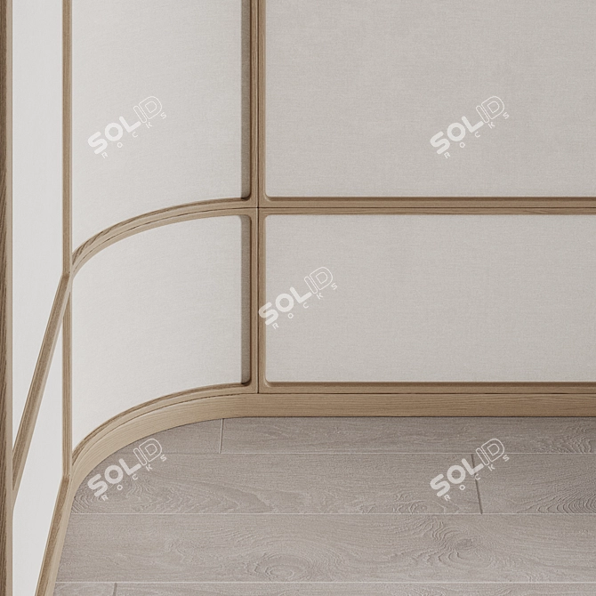 Customizable Wall Panels Kushi 3D model image 6