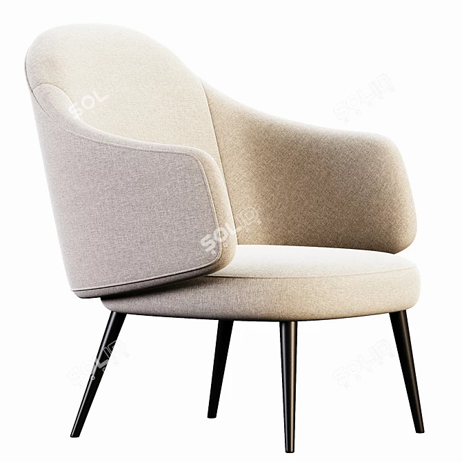 Modern Charlotte Chair 2015 Render 3D model image 1