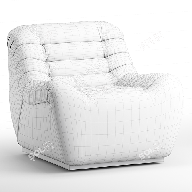 Heirloom Sienna Leather Swivel Chair 3D model image 5