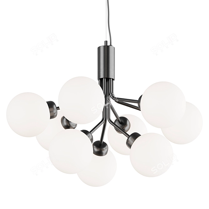 Elegant APIALES 9-Light Chandelier 3D model image 1