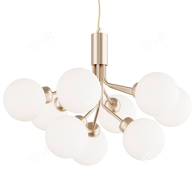 Elegant APIALES 9-Light Chandelier 3D model image 2