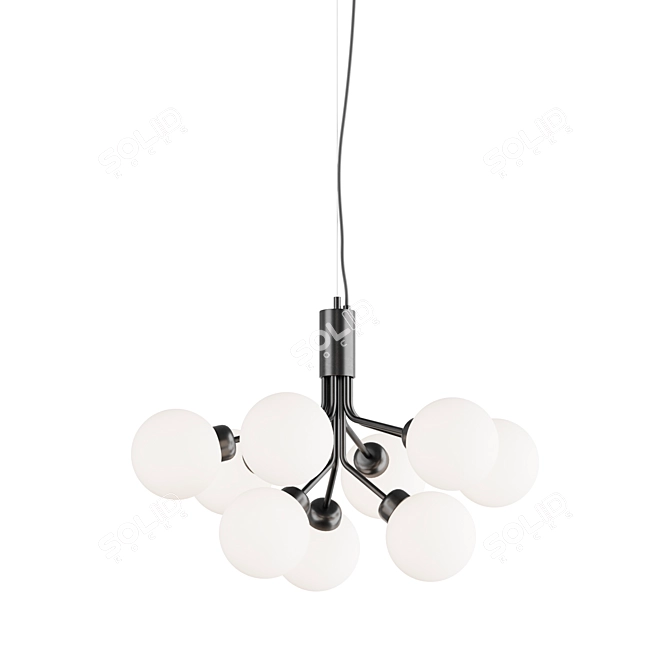 Elegant APIALES 9-Light Chandelier 3D model image 3