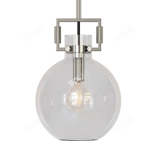 Modern Statement Reaver Pendant Light 3D model image 1