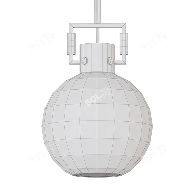 Modern Statement Reaver Pendant Light 3D model image 2