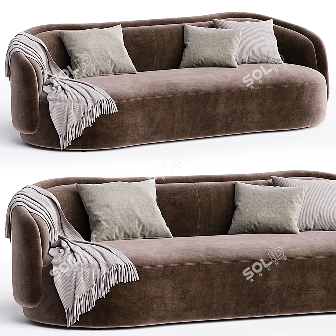 Modern Elegance PIA Sofa 3D model image 1