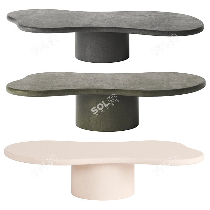 Modern Concrete Furniture by Bieke 3D model image 1