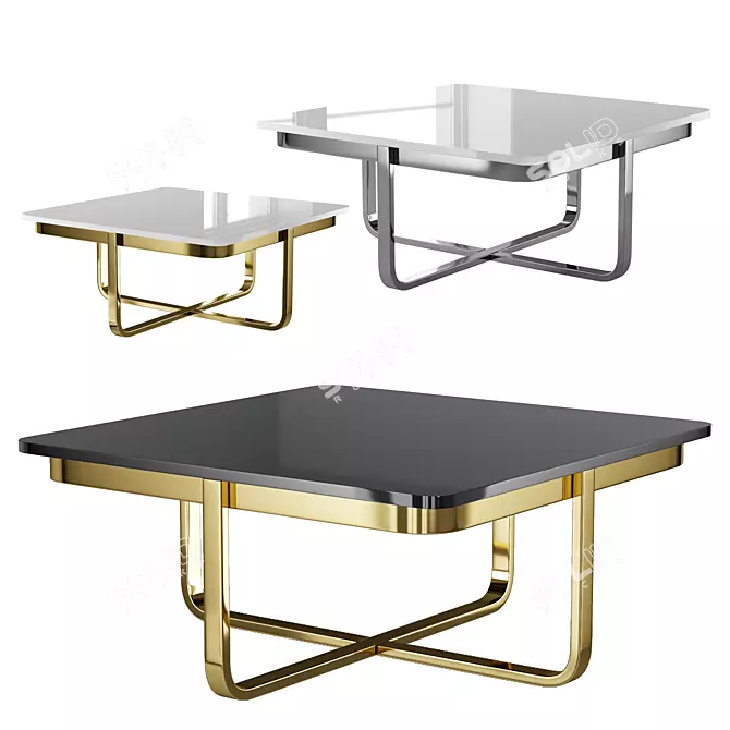 Elegant Latrice Coffee Table 3D model image 1