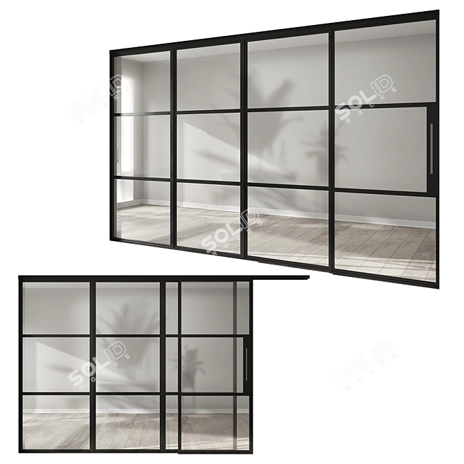 SmartSystems Sliding Doors Set 3D model image 2