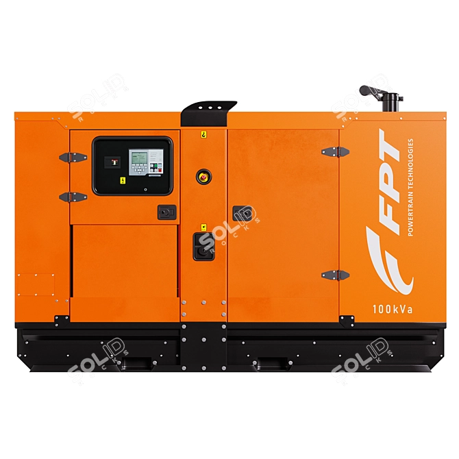 FPT GS NEF100 Diesel Generator 3D model image 4