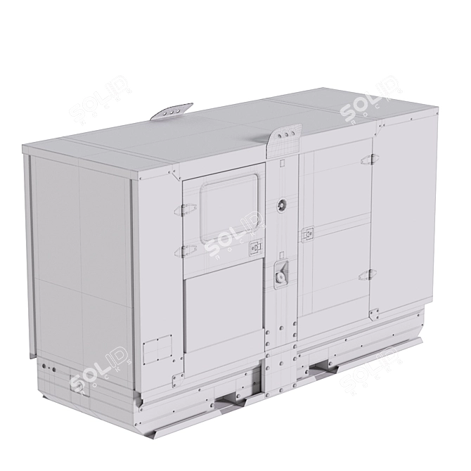 FPT GS NEF100 Diesel Generator 3D model image 5