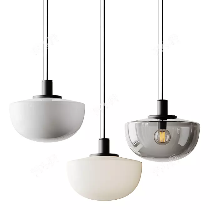 Modern Bank Pendant Lamp MENU 3D model image 1