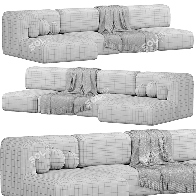 PADUN Modular Sofa 2015 Design 3D model image 5