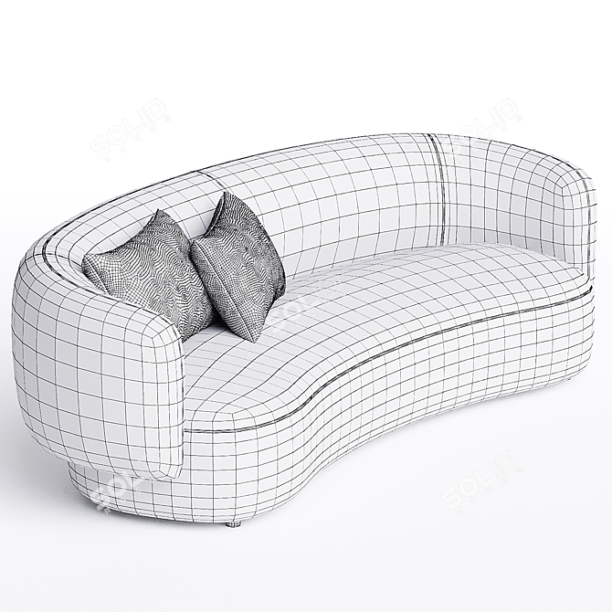 NOAH Sofa: Modern Comfort Seating 3D model image 3