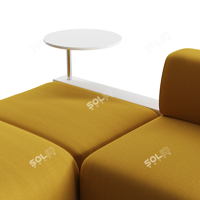 Sleek Modular Seating System 3D model image 3