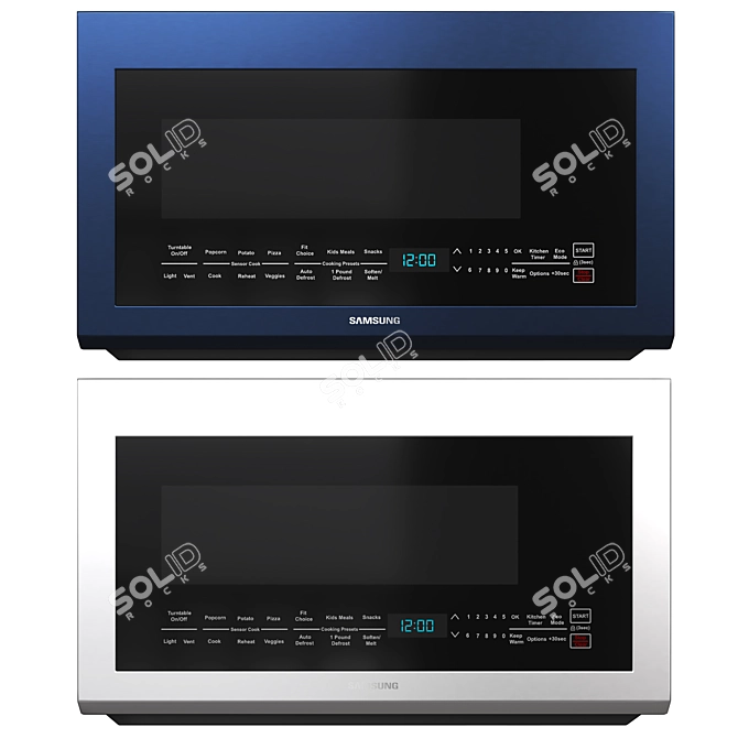 Samsung Bespoke Over-Range Microwave 3D model image 5