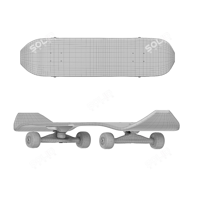  Skateboard Kit for Max 2017 3D model image 6