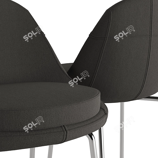 Modern Height Table & Stool 3D model image 5