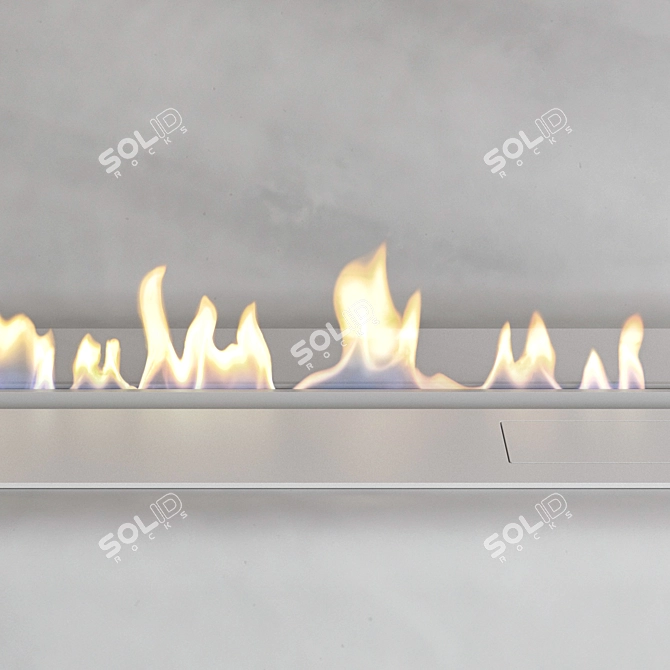  Planika FLA3 Bio Fireplace Wall 3D model image 3