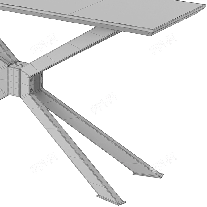 Sleek Elmandiron Skylar Console Table 3D model image 4