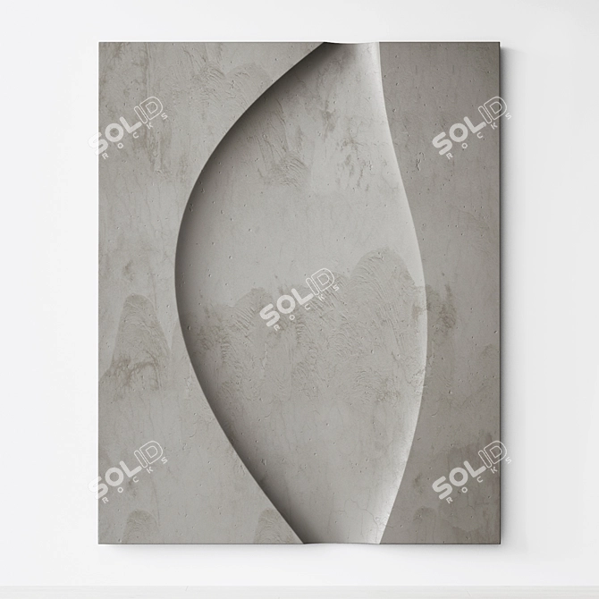 Abstract Relief Composition: Customizable, Light 3D model image 1