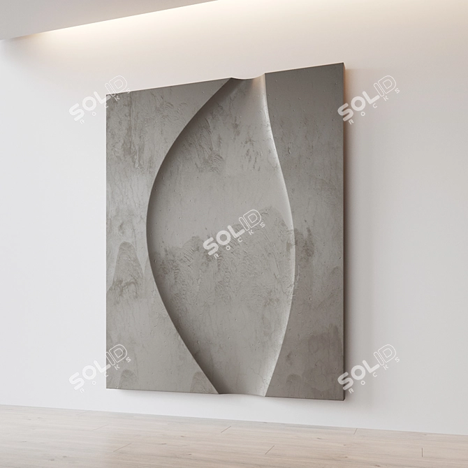 Abstract Relief Composition: Customizable, Light 3D model image 3