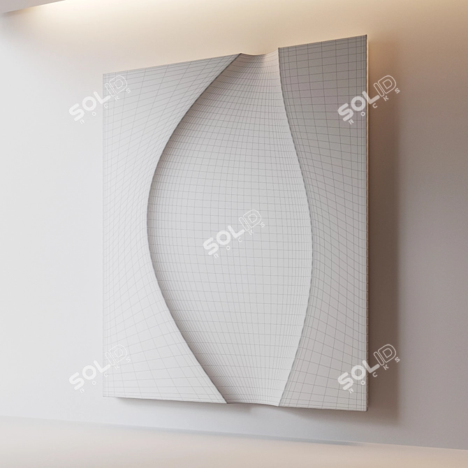 Abstract Relief Composition: Customizable, Light 3D model image 4