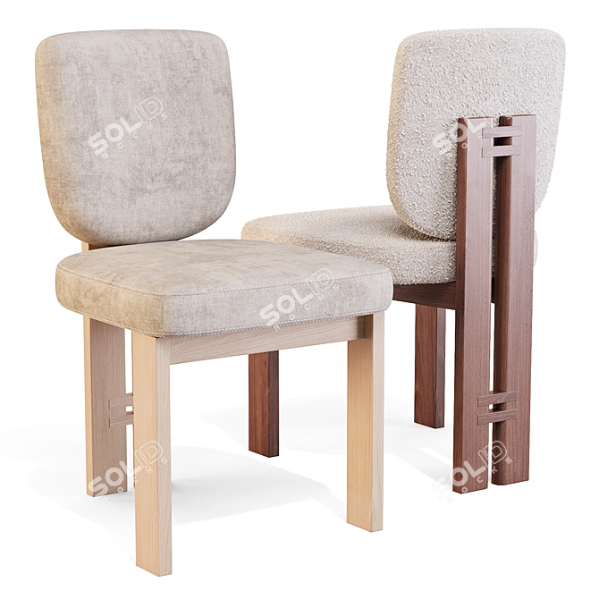 Sydney Dining Chairs, Set of 2 3D model image 1