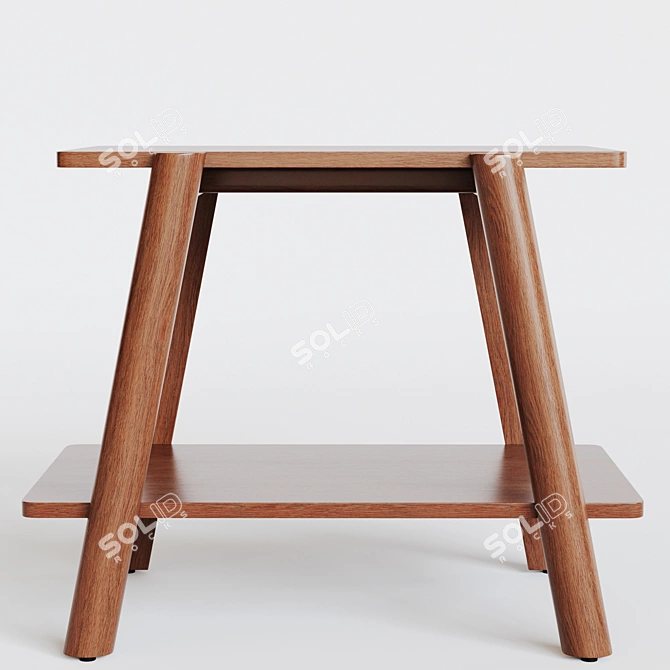 Modern Industrial Calgary Side Table 3D model image 3