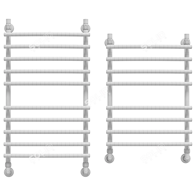 Water Towel Radiator Dvin Primo 3D model image 4