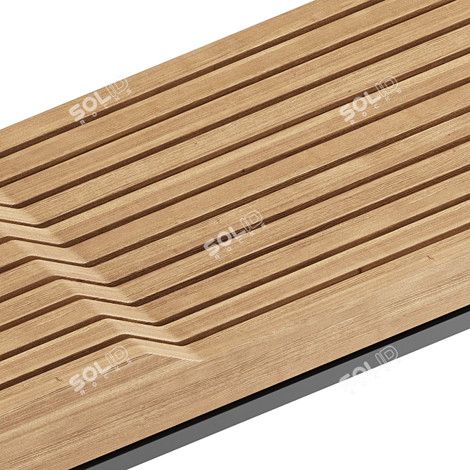 Vestre PORTO Bench 403, 240cm 3D model image 3