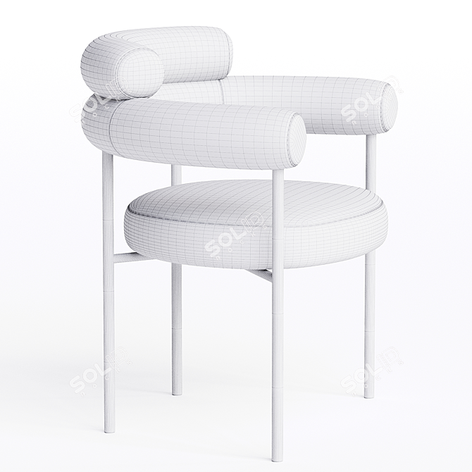 Modern Dining Chair Portia 2014 3D model image 3