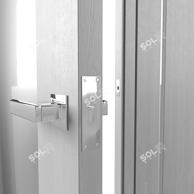 Sophisticated Sofia Entry Door 3D model image 6