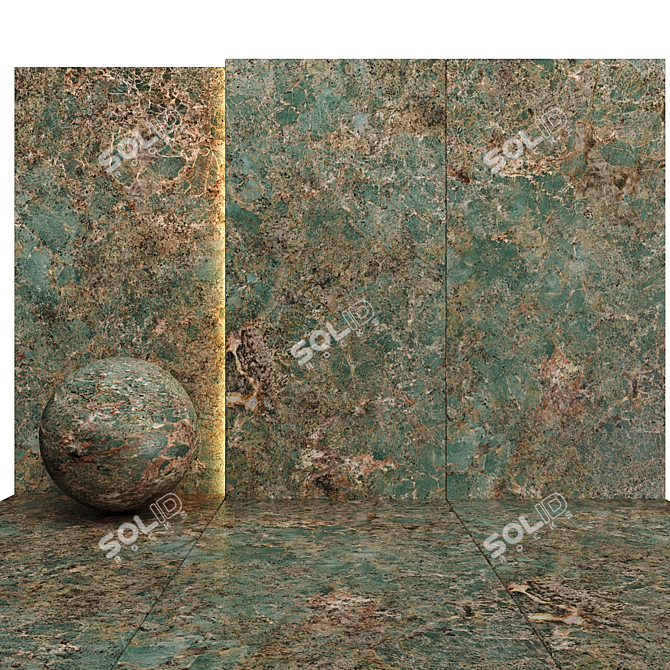 Luxury Marble Textures Set 012 3D model image 2