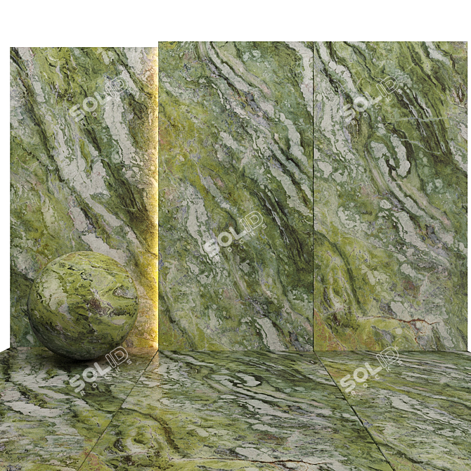 Luxury Marble Textures Set 012 3D model image 3