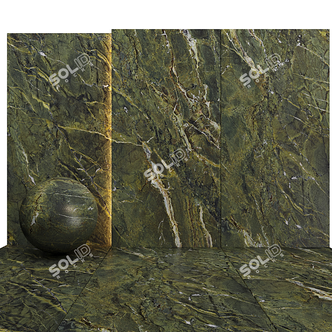 Luxury Marble Textures Set 012 3D model image 4