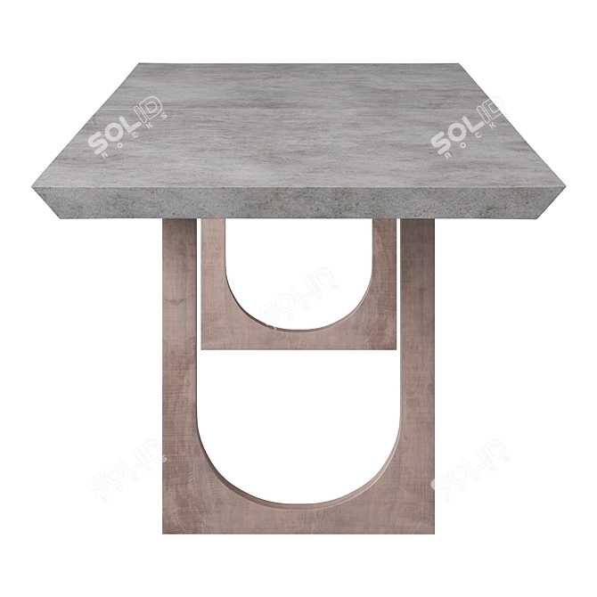 Rectangular Dining Table Innwood 3D model image 2