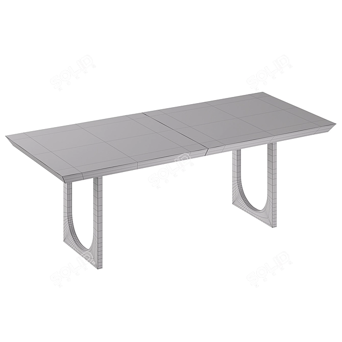 Rectangular Dining Table Innwood 3D model image 3